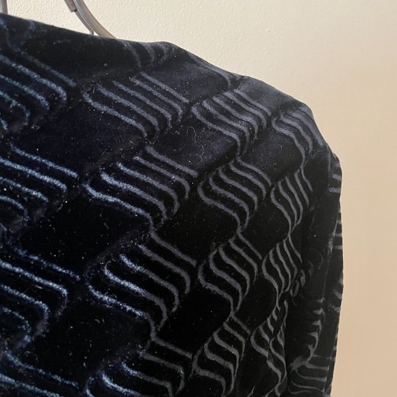 Vintage Black Velvet Whimsigoth Top Marie-Claire 1990s Made in Canada - Picture 5 of 9